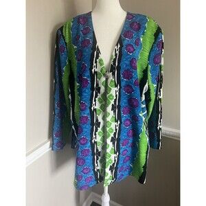 Vintage Maggie Sweet Women's Blazer Colorful 80's Size 1X